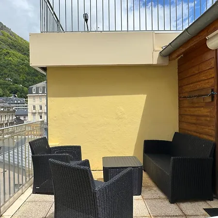 Place De La Mairie. Joli T2 4p - Terrasse Et Vue. * كوتيريه
